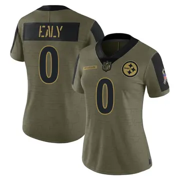 Nike Adrian Ealy Women's Limited Pittsburgh Steelers Olive 2021 Salute To Service Jersey