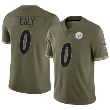 Nike Adrian Ealy Youth Limited Pittsburgh Steelers Olive 2022 Salute To Service Jersey
