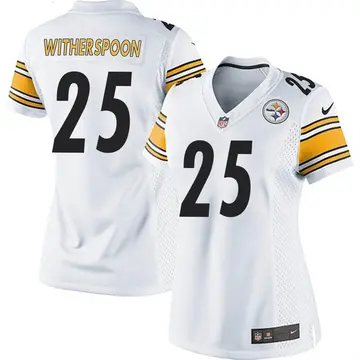 Nike Ahkello Witherspoon Women's Game Pittsburgh Steelers White Jersey