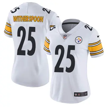 Nike Ahkello Witherspoon Women's Limited Pittsburgh Steelers White Vapor Untouchable Jersey