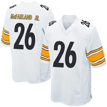 Nike Anthony McFarland Jr. Men's Game Pittsburgh Steelers White Jersey