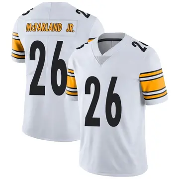 Nike Anthony McFarland Jr. Men's Limited Pittsburgh Steelers White Vapor Untouchable Jersey