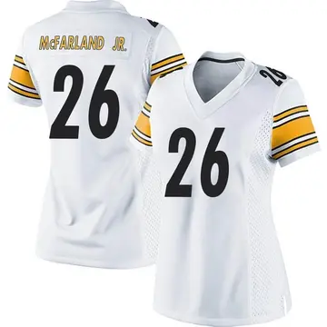 Nike Anthony McFarland Jr. Women's Game Pittsburgh Steelers White Jersey