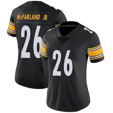 Nike Anthony McFarland Jr. Women's Limited Pittsburgh Steelers Black Team Color Vapor Untouchable Jersey