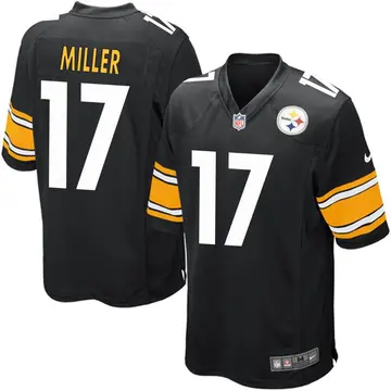 Nike Anthony Miller Men's Game Pittsburgh Steelers Black Team Color Jersey