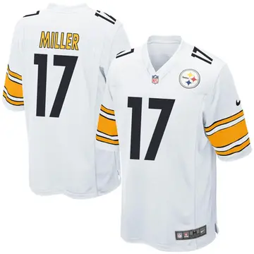 Nike Anthony Miller Men's Game Pittsburgh Steelers White Jersey
