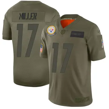 Nike Anthony Miller Men's Limited Pittsburgh Steelers Camo 2019 Salute to Service Jersey
