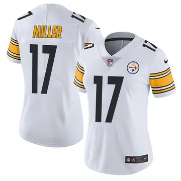 Nike Anthony Miller Women's Limited Pittsburgh Steelers White Vapor Untouchable Jersey
