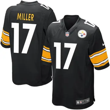 Nike Anthony Miller Youth Game Pittsburgh Steelers Black Team Color Jersey