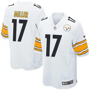 Nike Anthony Miller Youth Game Pittsburgh Steelers White Jersey