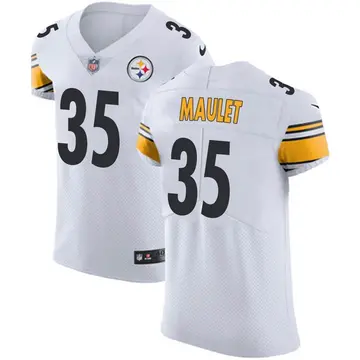 Nike Arthur Maulet Men's Elite Pittsburgh Steelers White Vapor Untouchable Jersey