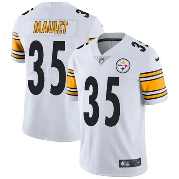 Nike Arthur Maulet Men's Limited Pittsburgh Steelers White Vapor Untouchable Jersey