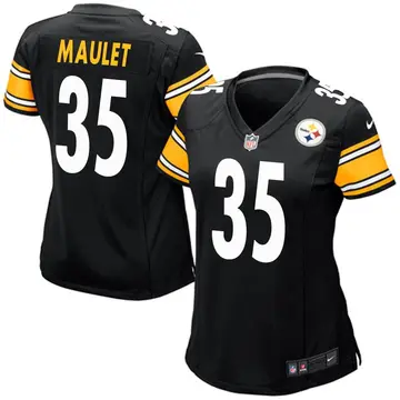 Nike Arthur Maulet Women's Game Pittsburgh Steelers Black Team Color Jersey