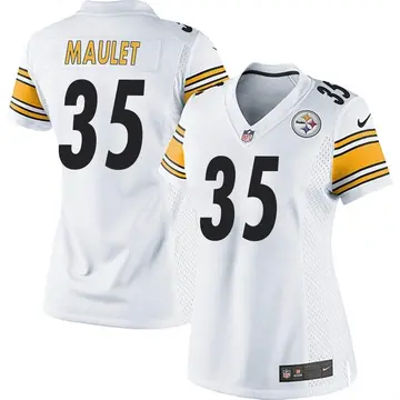 Nike Arthur Maulet Women's Game Pittsburgh Steelers White Jersey