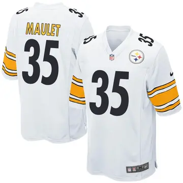 Nike Arthur Maulet Youth Game Pittsburgh Steelers White Jersey