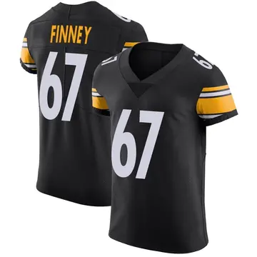 Nike B.J. Finney Men's Elite Pittsburgh Steelers Black Team Color Vapor Untouchable Jersey