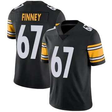 Nike B.J. Finney Men's Limited Pittsburgh Steelers Black Team Color Vapor Untouchable Jersey