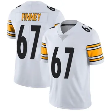 Nike B.J. Finney Men's Limited Pittsburgh Steelers White Vapor Untouchable Jersey