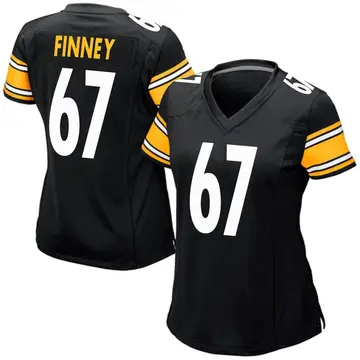 Nike B.J. Finney Women's Game Pittsburgh Steelers Black Team Color Jersey