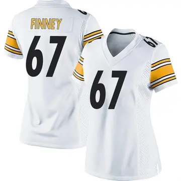 Nike B.J. Finney Women's Game Pittsburgh Steelers White Jersey