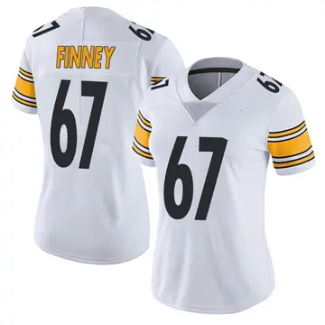 Nike B.J. Finney Women's Limited Pittsburgh Steelers White Vapor Untouchable Jersey