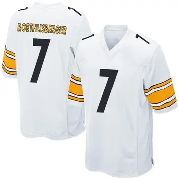 Nike Ben Roethlisberger Men's Game Pittsburgh Steelers White Jersey