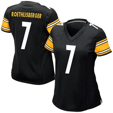 Nike Ben Roethlisberger Women's Game Pittsburgh Steelers Black Team Color Jersey