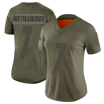 Nike Ben Roethlisberger Women's Limited Pittsburgh Steelers Camo 2019 Salute to Service Jersey