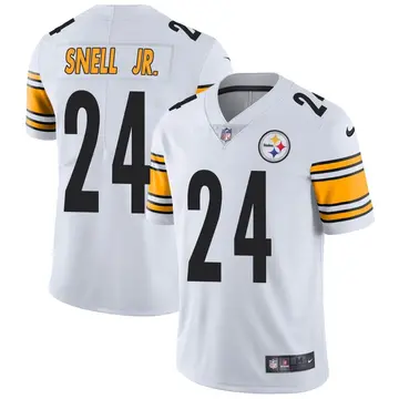 Nike Benny Snell Jr. Men's Limited Pittsburgh Steelers White Vapor Untouchable Jersey