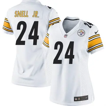 Nike Benny Snell Jr. Women's Game Pittsburgh Steelers White Jersey