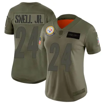 Nike Benny Snell Jr. Women's Limited Pittsburgh Steelers Camo 2019 Salute to Service Jersey