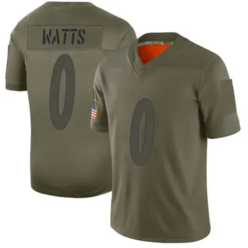 Nike Bryce Watts Men's Limited Pittsburgh Steelers Camo 2019 Salute to Service Jersey