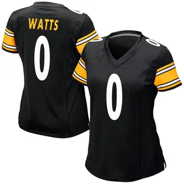Nike Bryce Watts Women's Game Pittsburgh Steelers Black Team Color Jersey