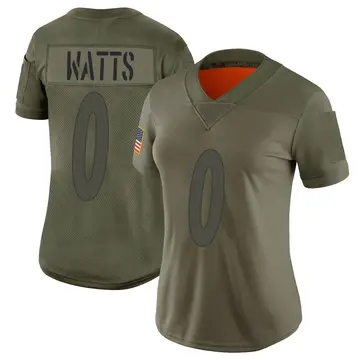 Nike Bryce Watts Women's Limited Pittsburgh Steelers Camo 2019 Salute to Service Jersey