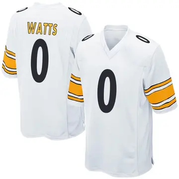 Nike Bryce Watts Youth Game Pittsburgh Steelers White Jersey