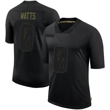 Nike Bryce Watts Youth Limited Pittsburgh Steelers Black 2020 Salute To Service Jersey