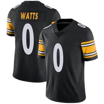 Nike Bryce Watts Youth Limited Pittsburgh Steelers Black Team Color Vapor Untouchable Jersey