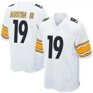 Nike Calvin Austin III Men's Game Pittsburgh Steelers White Jersey