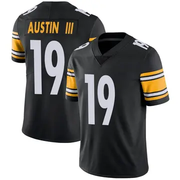 Nike Calvin Austin III Men's Limited Pittsburgh Steelers Black Team Color Vapor Untouchable Jersey