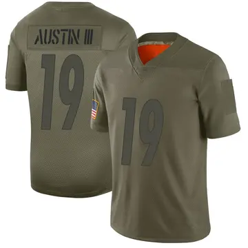 Nike Calvin Austin III Men's Limited Pittsburgh Steelers Camo 2019 Salute to Service Jersey