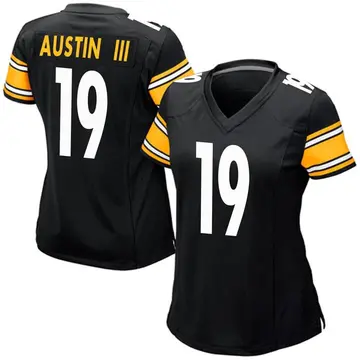 Nike Calvin Austin III Women's Game Pittsburgh Steelers Black Team Color Jersey