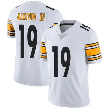 Nike Calvin Austin III Youth Limited Pittsburgh Steelers White Vapor Untouchable Jersey
