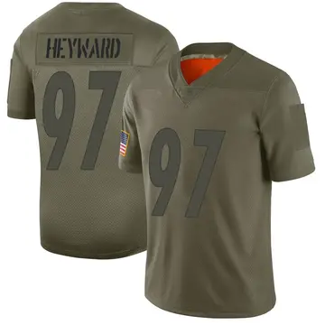 Nike Cameron Heyward Men's Limited Pittsburgh Steelers Camo 2019 Salute to Service Jersey