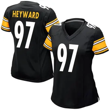 Nike Cameron Heyward Women's Game Pittsburgh Steelers Black Team Color Jersey