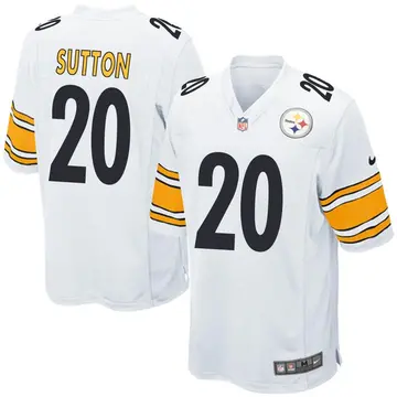 Nike Cameron Sutton Men's Game Pittsburgh Steelers White Jersey