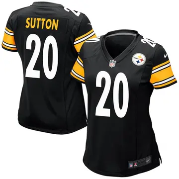 Nike Cameron Sutton Women's Game Pittsburgh Steelers Black Team Color Jersey
