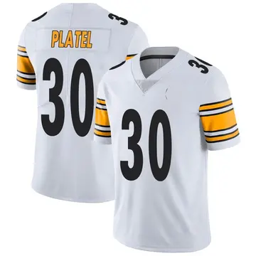 Nike Carlins Platel Youth Limited Pittsburgh Steelers White Vapor Untouchable Jersey