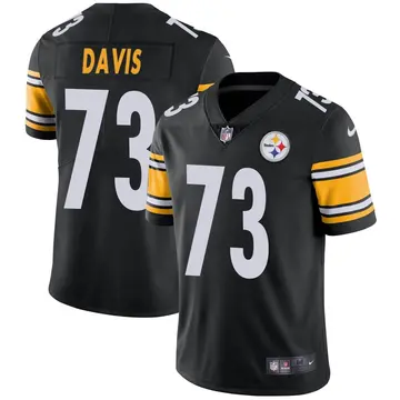 Nike Carlos Davis Youth Limited Pittsburgh Steelers Black Team Color Vapor Untouchable Jersey