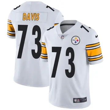 Nike Carlos Davis Youth Limited Pittsburgh Steelers White Vapor Untouchable Jersey