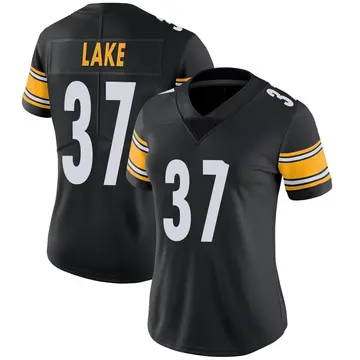 Nike Carnell Lake Women's Limited Pittsburgh Steelers Black Team Color Vapor Untouchable Jersey